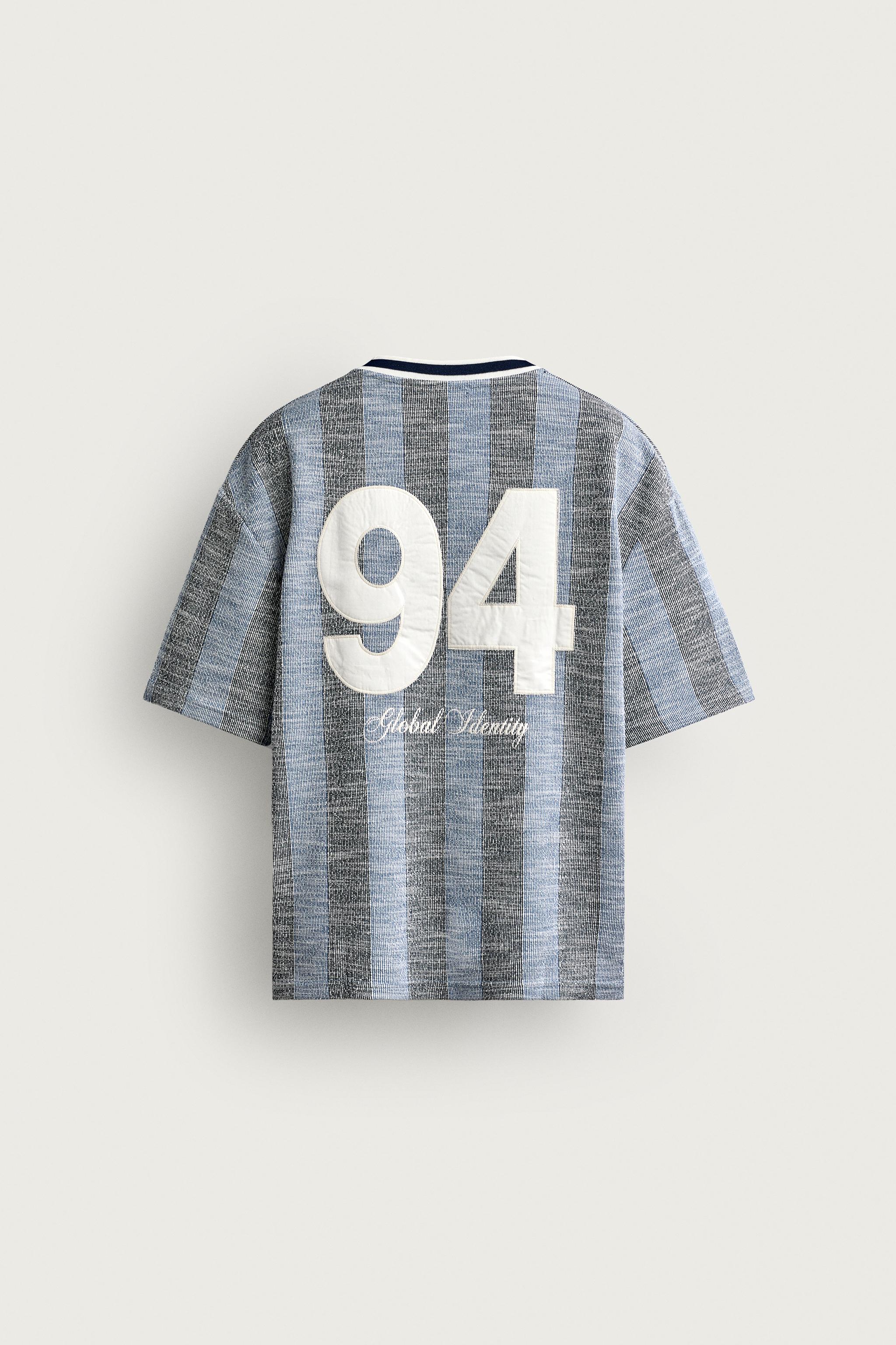 RETRO SOCCER JACQUARD EMBROIDERED SWEATSHIRT